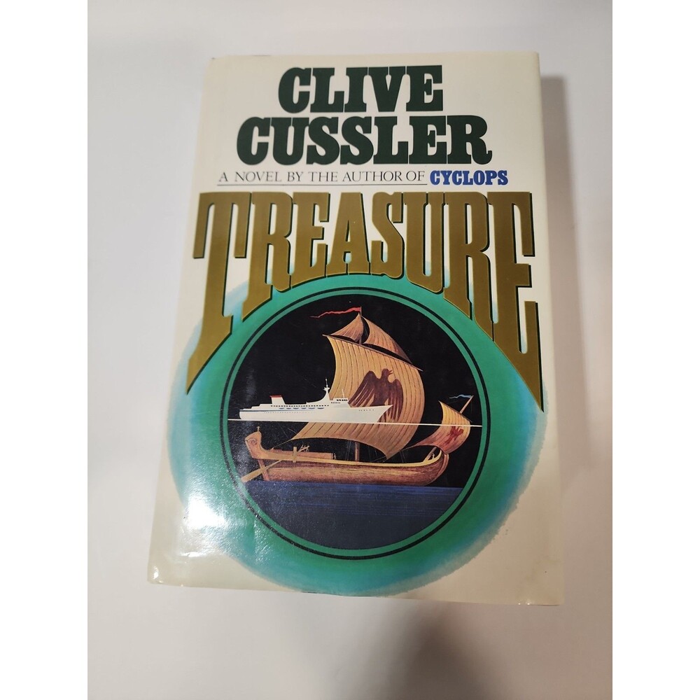Cllive Cussler hardcover book 1st Edition Treasure A Dirk Pitt Novel
